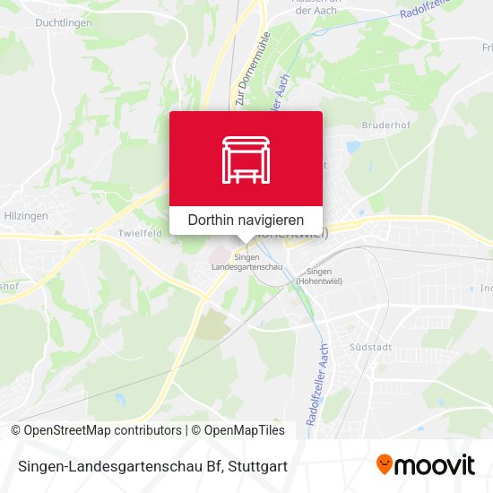 Singen-Landesgartenschau Bf Karte
