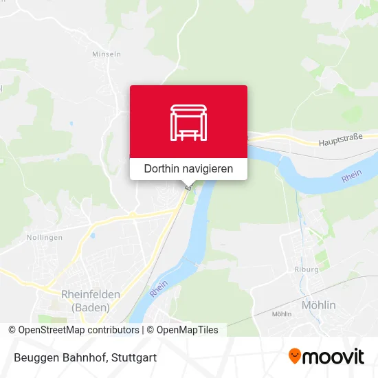 Beuggen Bahnhof Karte