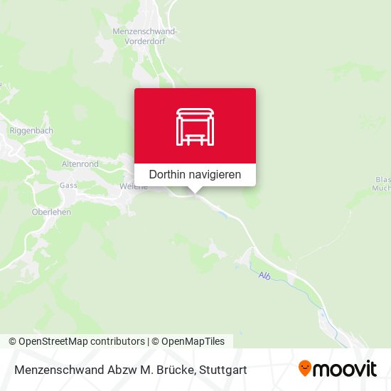 Menzenschwand Abzw M. Brücke Karte