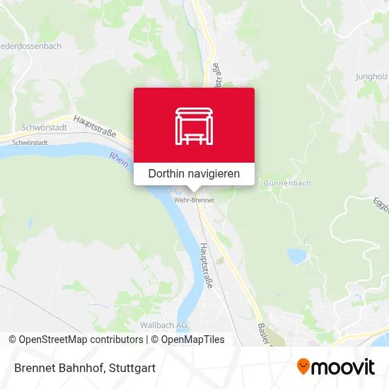 Brennet Bahnhof Karte