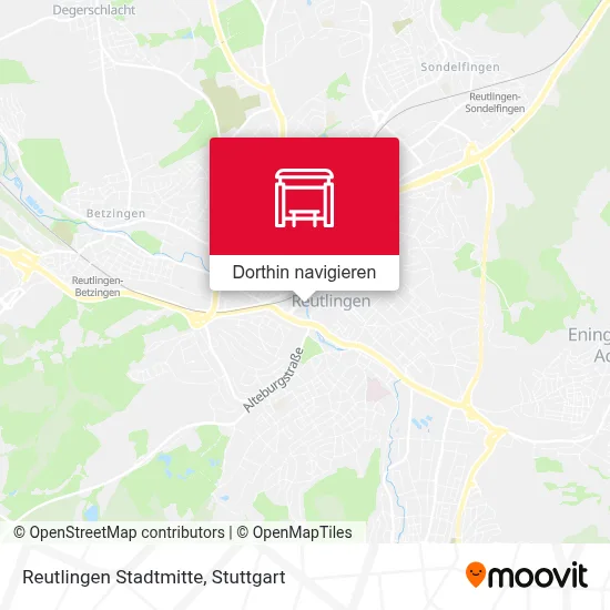 Reutlingen Stadtmitte Karte