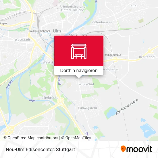 Neu-Ulm Edisoncenter Karte
