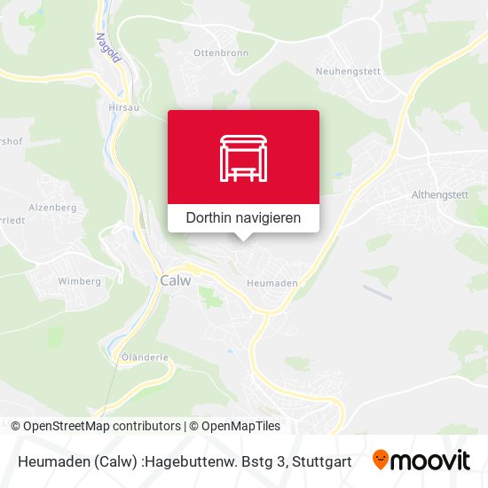 Heumaden (Calw) :Hagebuttenw. Bstg 3 Karte