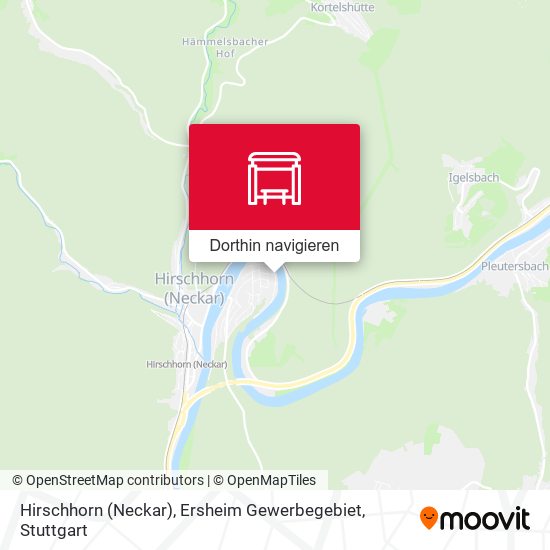 Hirschhorn (Neckar), Ersheim Gewerbegebiet Karte