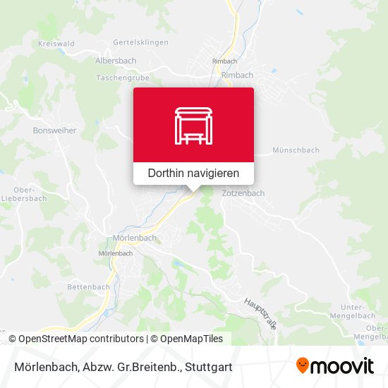 Mörlenbach, Abzw. Gr.Breitenb. Karte