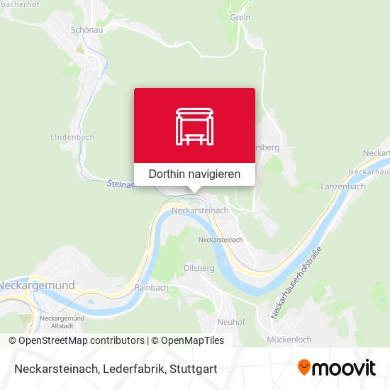 Neckarsteinach, Lederfabrik Karte