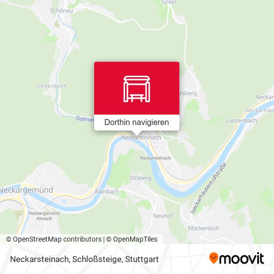 Neckarsteinach, Schloßsteige Karte