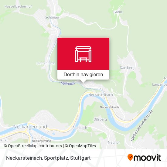 Neckarsteinach, Sportplatz Karte