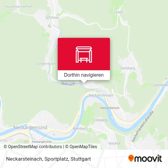 Neckarsteinach, Sportplatz Karte
