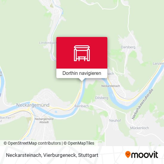 Neckarsteinach, Vierburgeneck Karte
