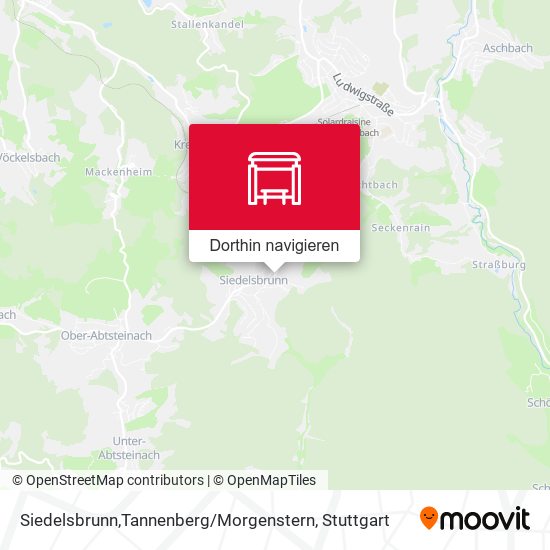 Siedelsbrunn,Tannenberg / Morgenstern Karte