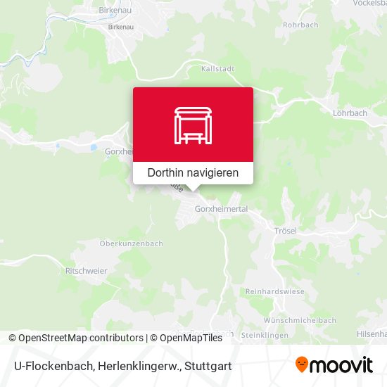 U-Flockenbach, Herlenklingerw. Karte