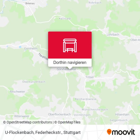 U-Flockenbach, Federheckstr. Karte