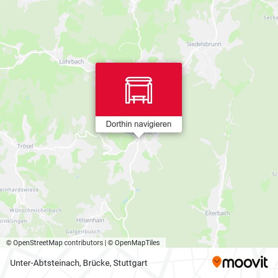 Unter-Abtsteinach, Brücke Karte