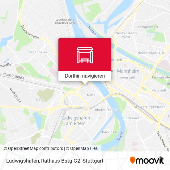 Ludwigshafen, Rathaus Bstg G2 Karte
