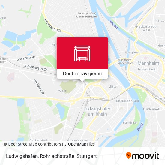 Ludwigshafen, Rohrlachstraße Karte