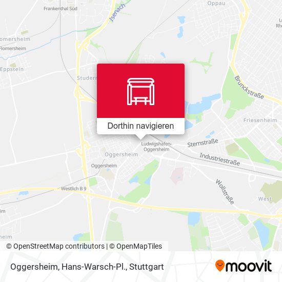 Oggersheim, Hans-Warsch-Pl. Karte