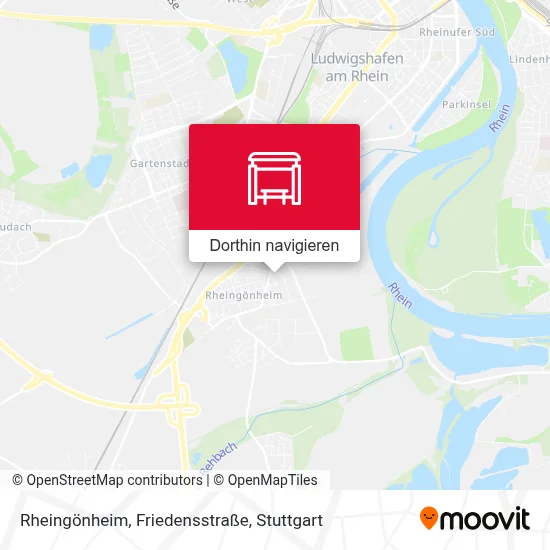 Rheingönheim, Friedensstraße Karte