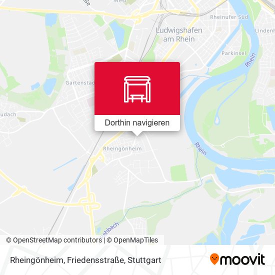 Rheingönheim, Friedensstraße Karte