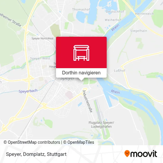 Speyer, Domplatz Karte