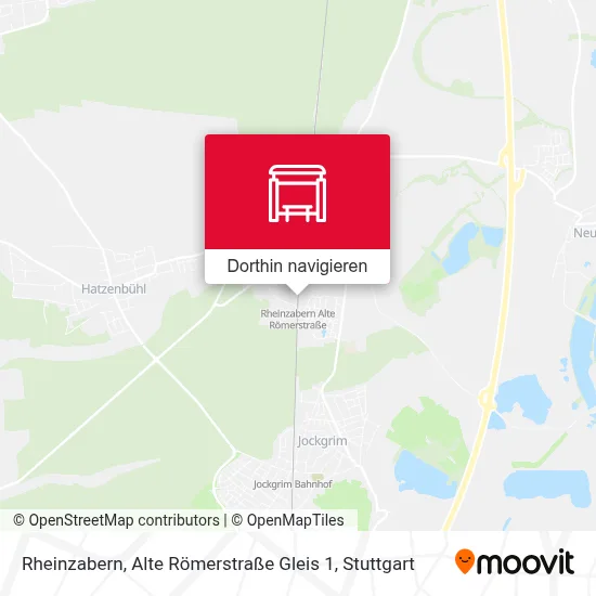Rheinzabern, Alte Römerstraße Gleis 1 Karte