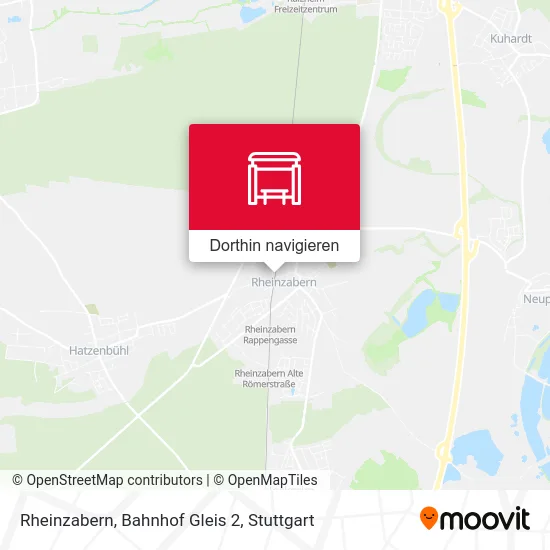 Rheinzabern, Bahnhof Gleis 2 Karte