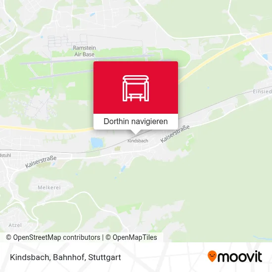 Kindsbach, Bahnhof Karte