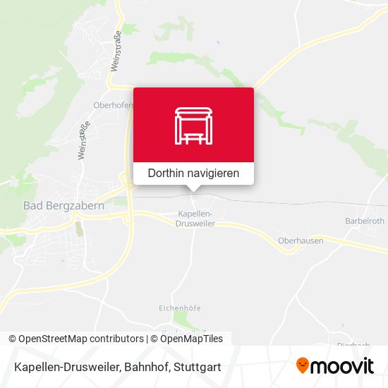 Kapellen-Drusweiler, Bahnhof Karte