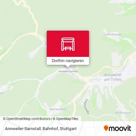 Annweiler-Sarnstall, Bahnhof Karte