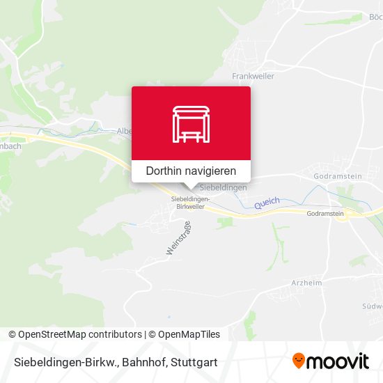 Siebeldingen-Birkw., Bahnhof Karte