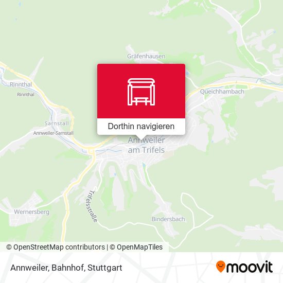 Annweiler, Bahnhof Karte
