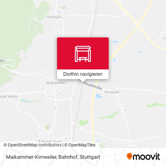 Maikammer-Kirrweiler, Bahnhof Karte