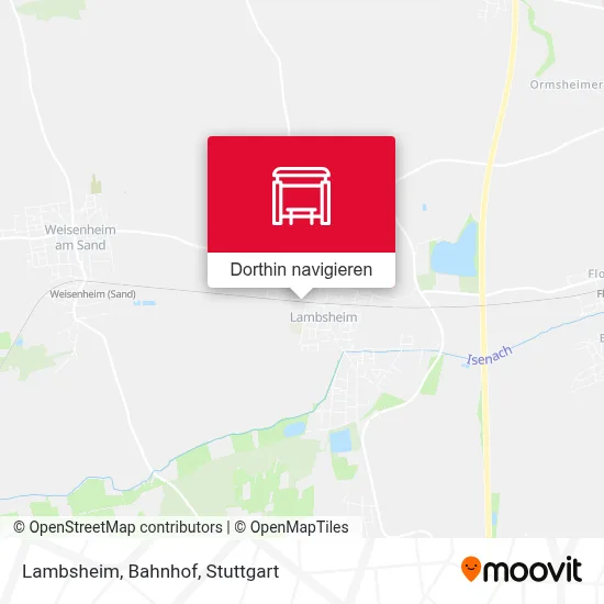 Lambsheim, Bahnhof Karte