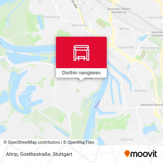 Altrip, Goethestraße Karte