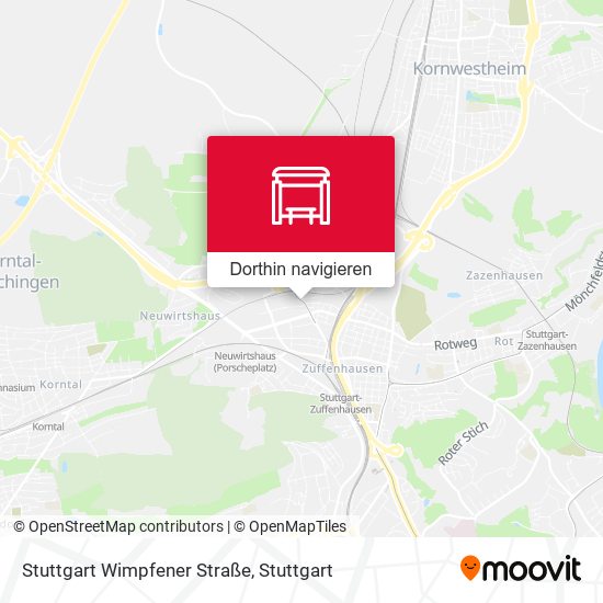 Stuttgart Wimpfener Straße Karte