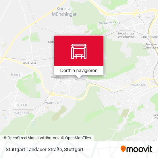 Stuttgart Landauer Straße Karte