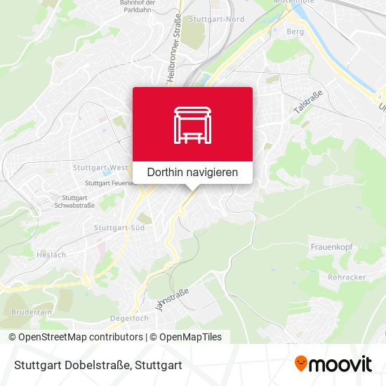 Stuttgart Dobelstraße Karte