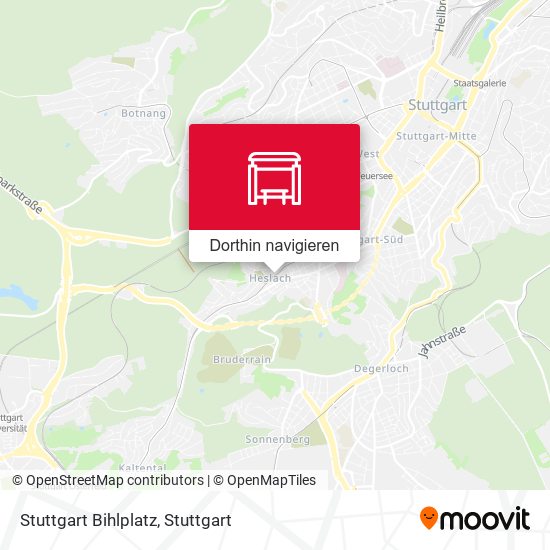 Stuttgart Bihlplatz Karte