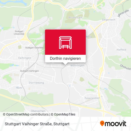 Stuttgart Vaihinger Straße Karte