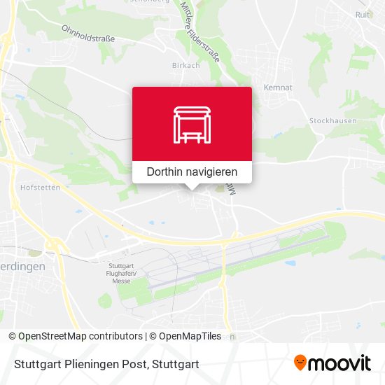 Stuttgart Plieningen Post Karte