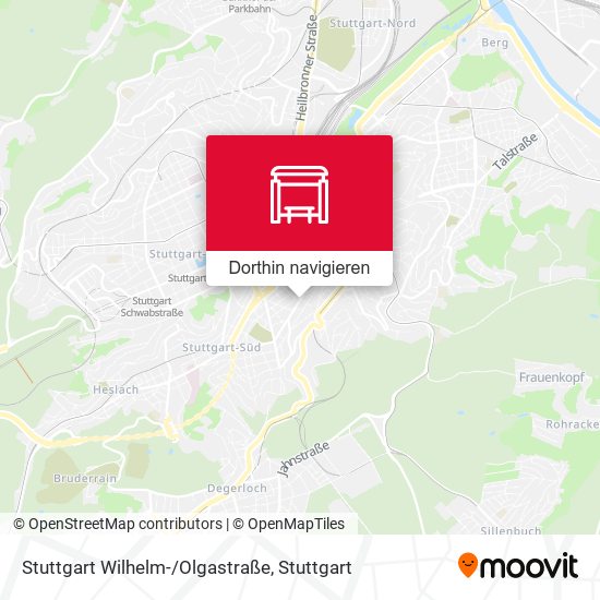 Stuttgart Wilhelm-/Olgastraße Karte
