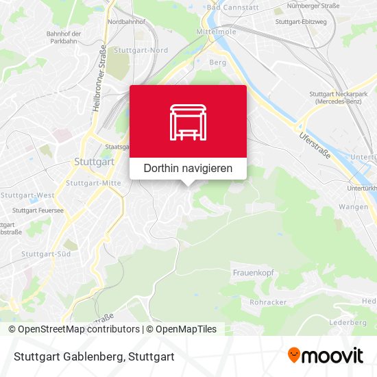Stuttgart Gablenberg Karte