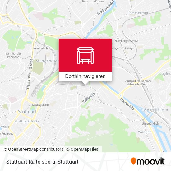 Stuttgart Raitelsberg Karte