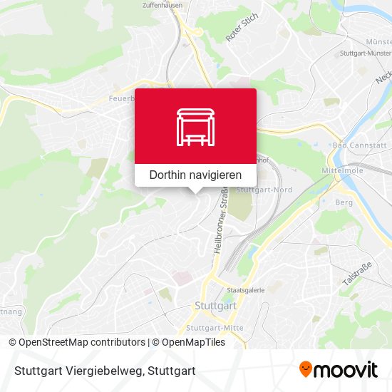 Stuttgart Viergiebelweg Karte