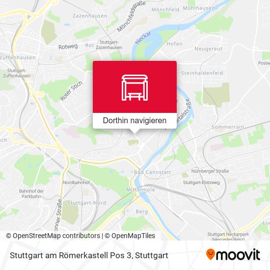 Stuttgart am Römerkastell Pos 3 Karte