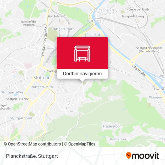 Planckstraße Karte