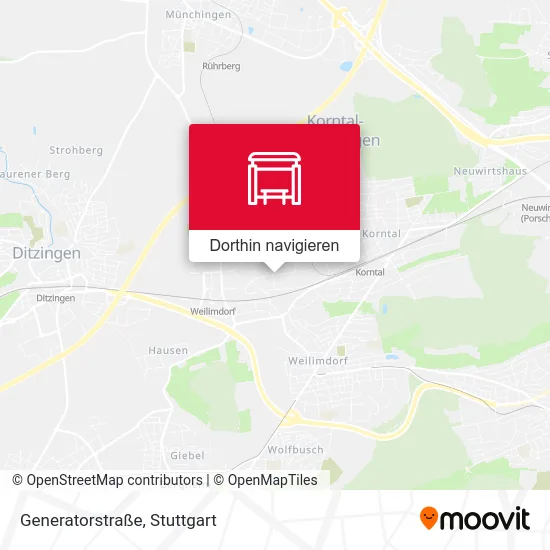 Generatorstraße Karte