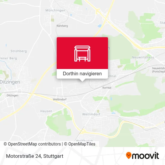 Motorstraße 24 Karte