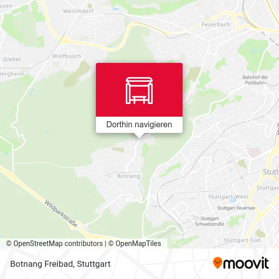 Botnang Freibad Karte