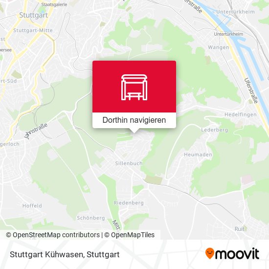 Stuttgart Kühwasen Karte